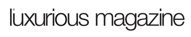 Logo of "luxurious magazine" in lowercase black sans-serif font on a white background.