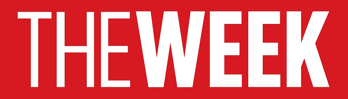 Red background with bold white text reading THE WEEK.