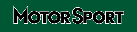 "MotorSport" in bold white font with black and white outlines on a green background.