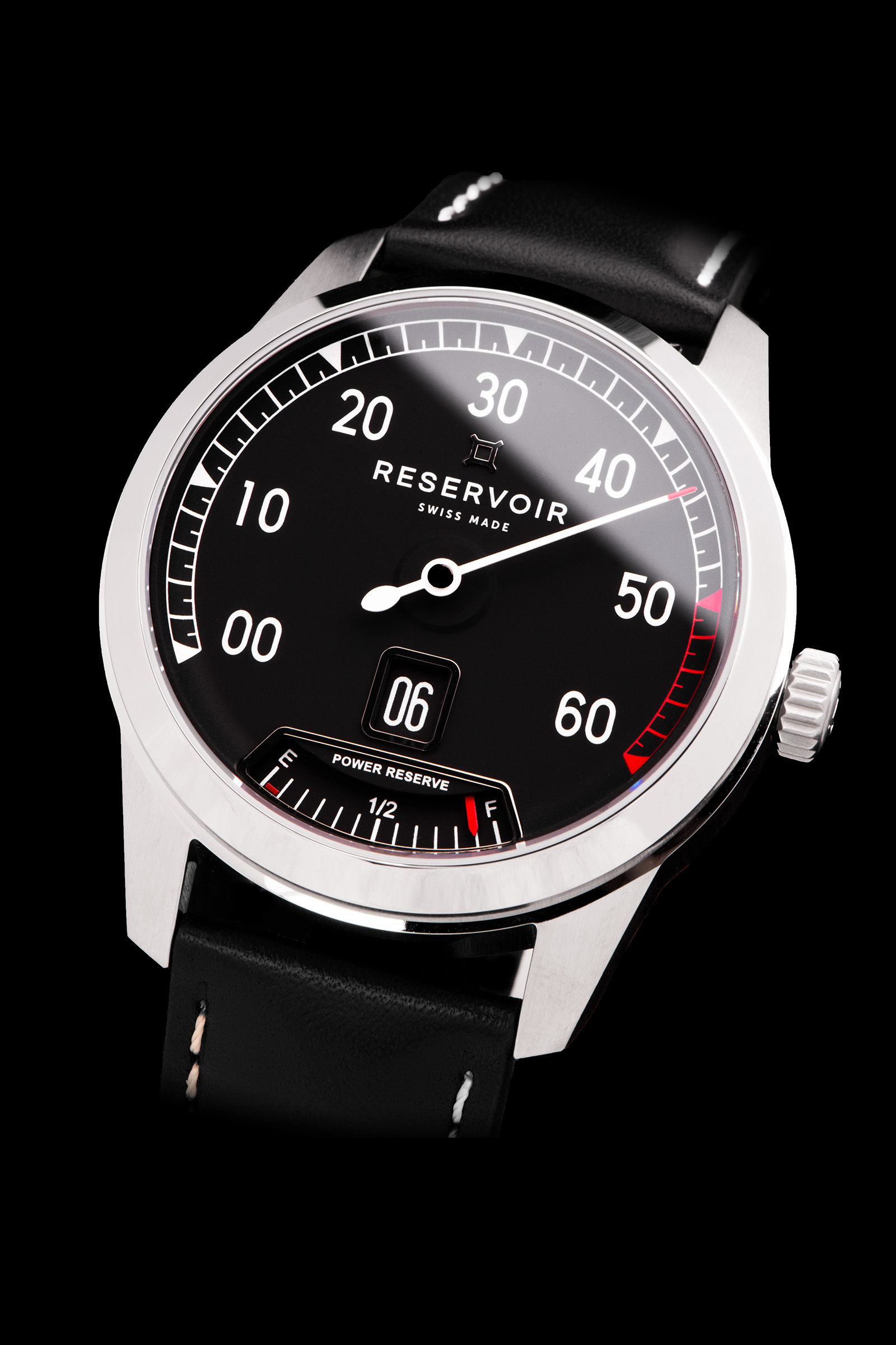 Montre Homme ROUE Sport Racing - Boîtier Et Bracelet Acier Noir - Cadran Jante De Voiture - Mouvement Quartz