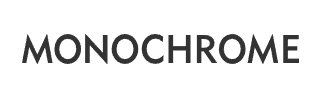 a black and white photo of the word monochromee