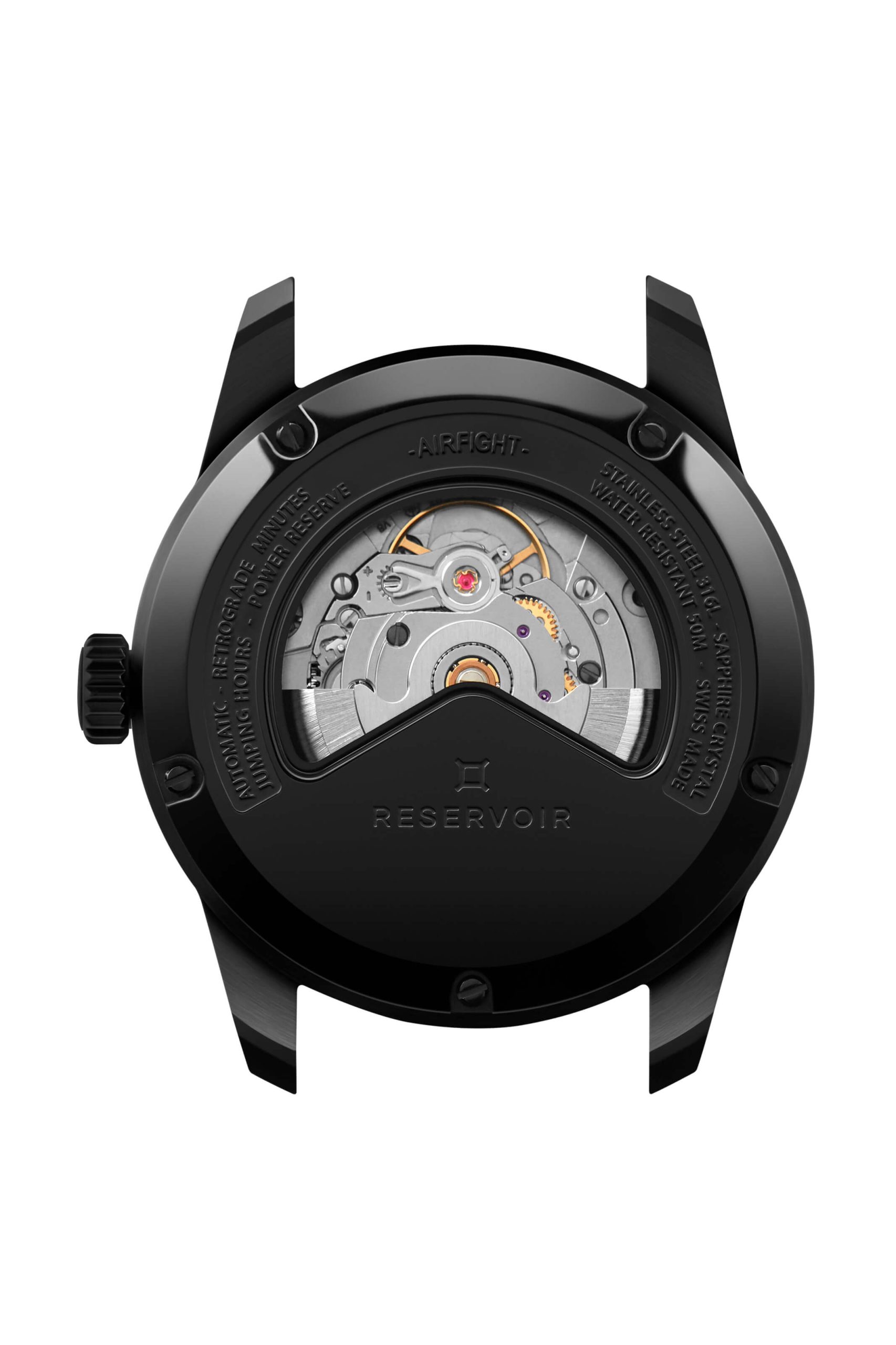 gros plan d'une montre sur fond blanc