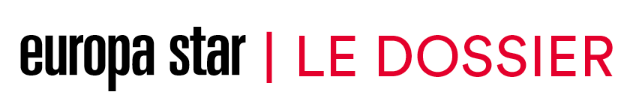Logo featuring "Europa Star" in black text, a red vertical line, and "Le Dossier" in red text.