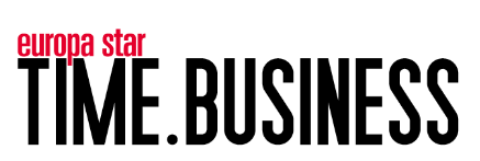 Logo of "Europa Star TIME.BUSINESS" with "europa star" in red and "TIME.BUSINESS" in black.