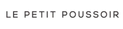 Text "LE PETIT POUSSOIR" in sans-serif font on a white background.