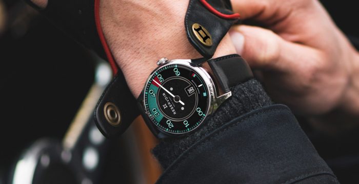 Luxury 356 Porsche Car Watch in Dark black, Light Pink, and Light Teal.
